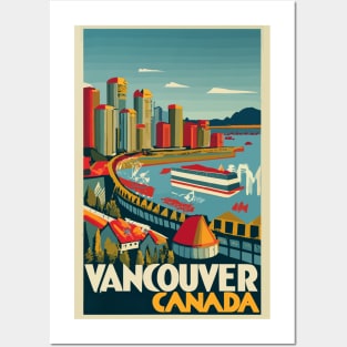 A Vintage Travel Art of Vancouver - Canada Posters and Art